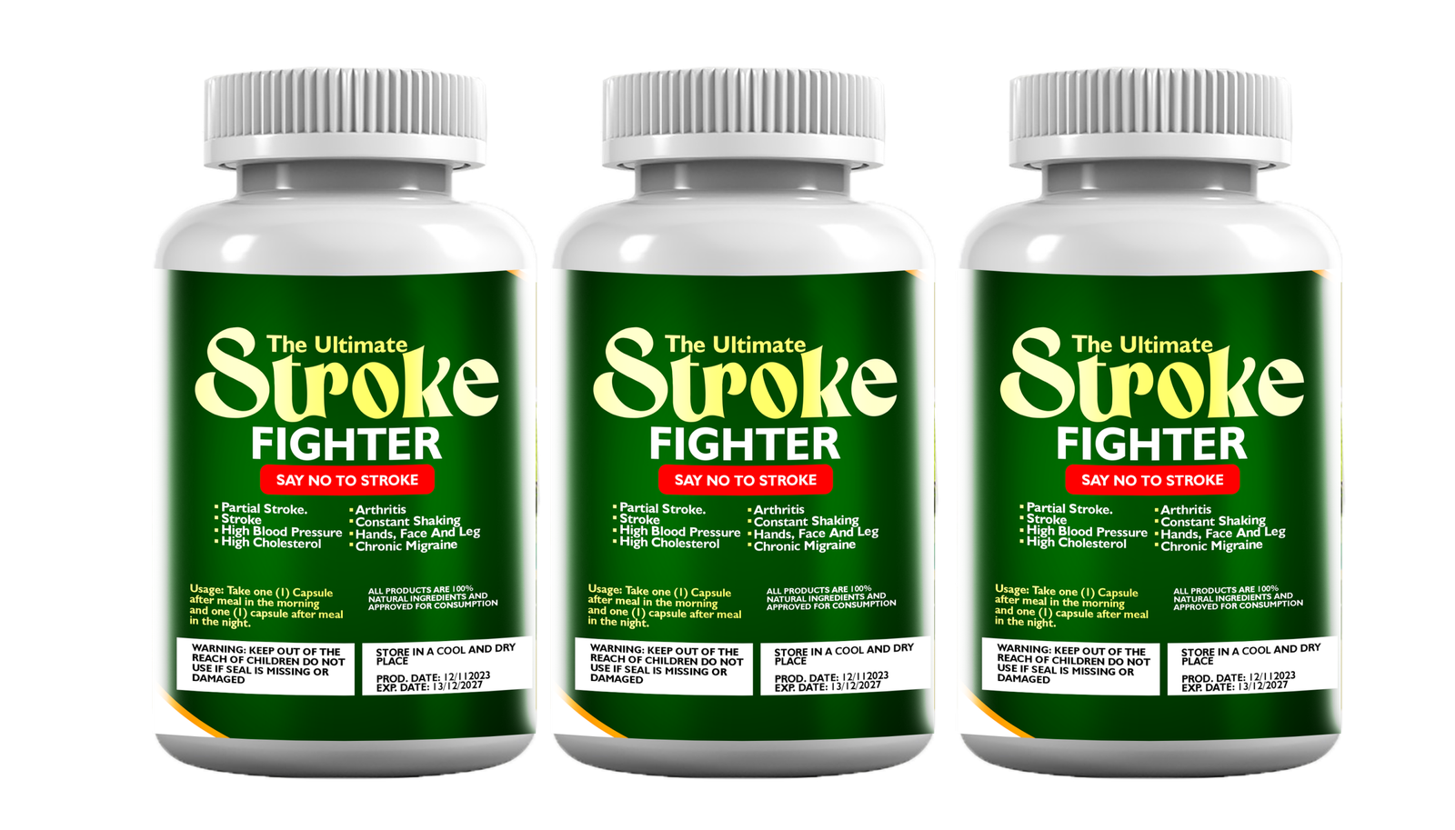 3 Bottles (90 capsules) + Free Delivery @ ₦55,000